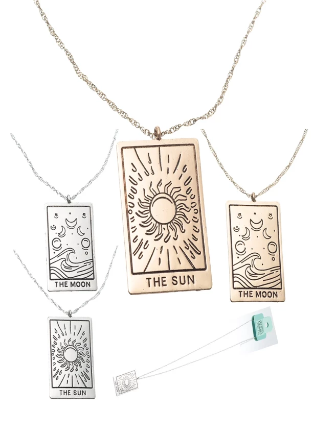 The Moon and The Sun Necklaces